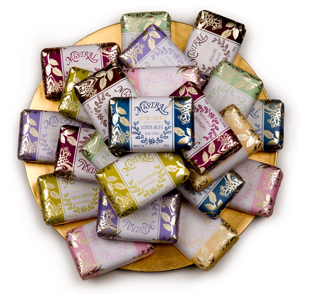 Mistral Bar Soap Boheme, White Gardenia, 2 Bars