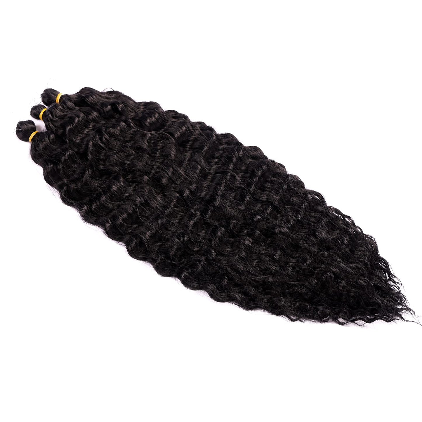 MAYSA Ocean Wave Crochet Hair 22inch Curly Crochet Hair Extensions 6Packs Soft Synthetic Wavy Crochet Hair Extensions for Women #2 Dark Brown