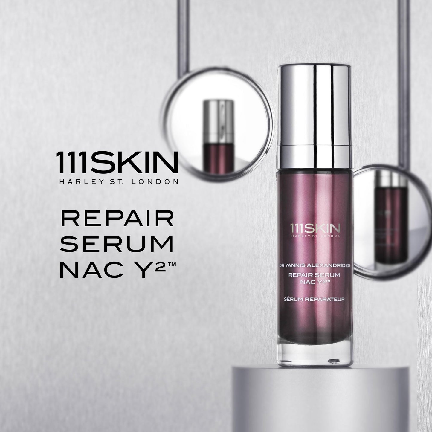 111Skin Travel Size Repair Serum NAC Y2, Face Serum to Reduce Redness, Fine Lines and Wrinkles, Strengthens Skin Barrier, Anti-Aging Facial Serum with Niacinamide and Centella Asiatica, 0.5 Fl. Oz.