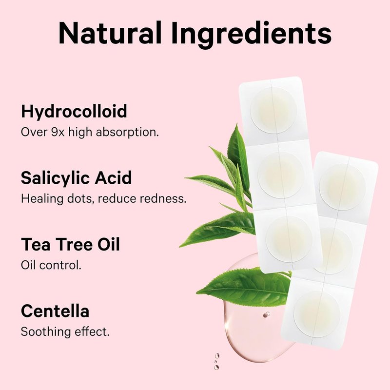 Sosky Pimple Patches - Hydrocolloid Acne Treatment with Salicylic Acid | 24 Count Invisible Zit Stickers
