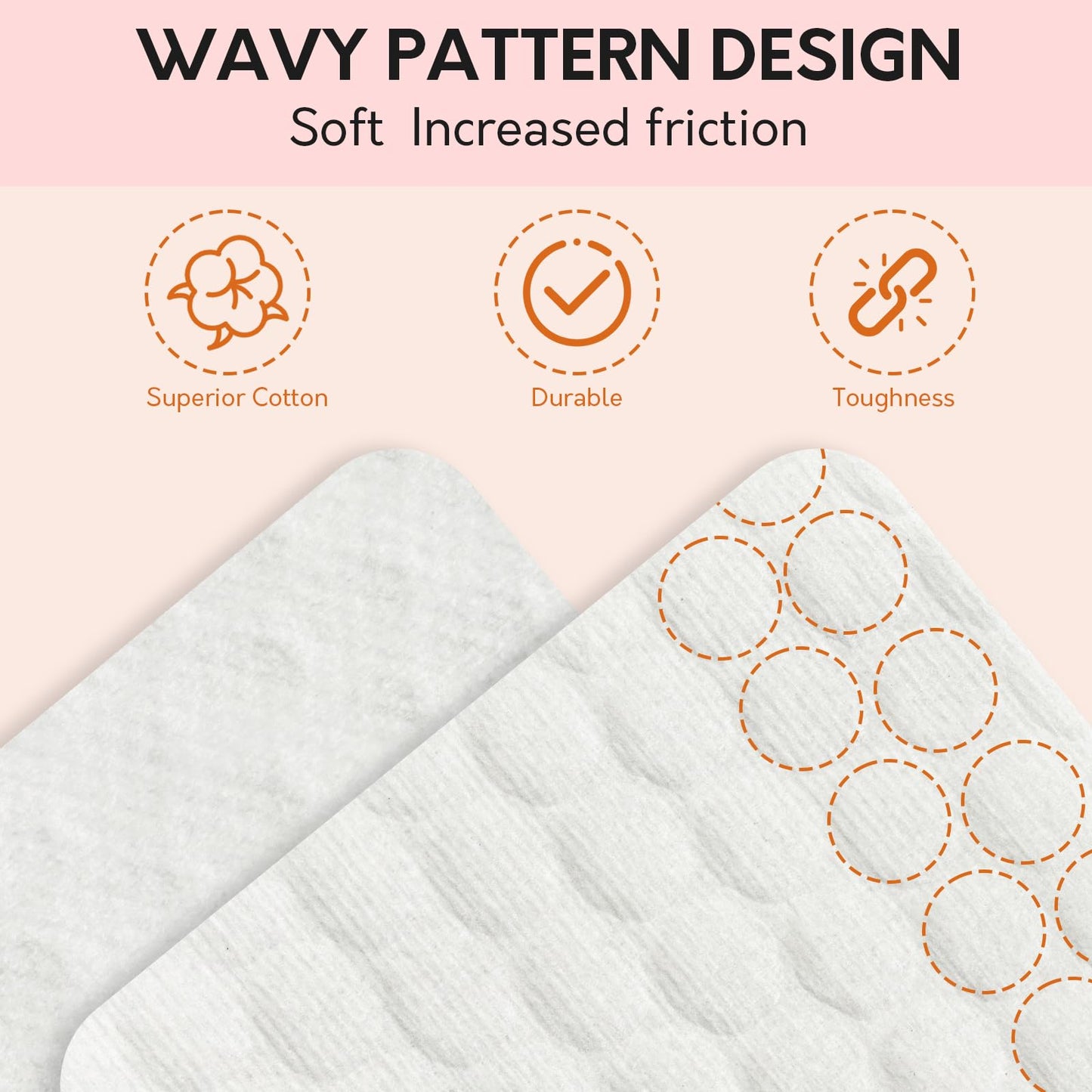 1000PCS Lint Free Nail Wipes- Wavy Pattern Nail Polish Remover Pads- Lint Free Wipes for Nail Polish, Eyelash Extensions, Nail Art- Prep Wipes for Manicure and Pedicure
