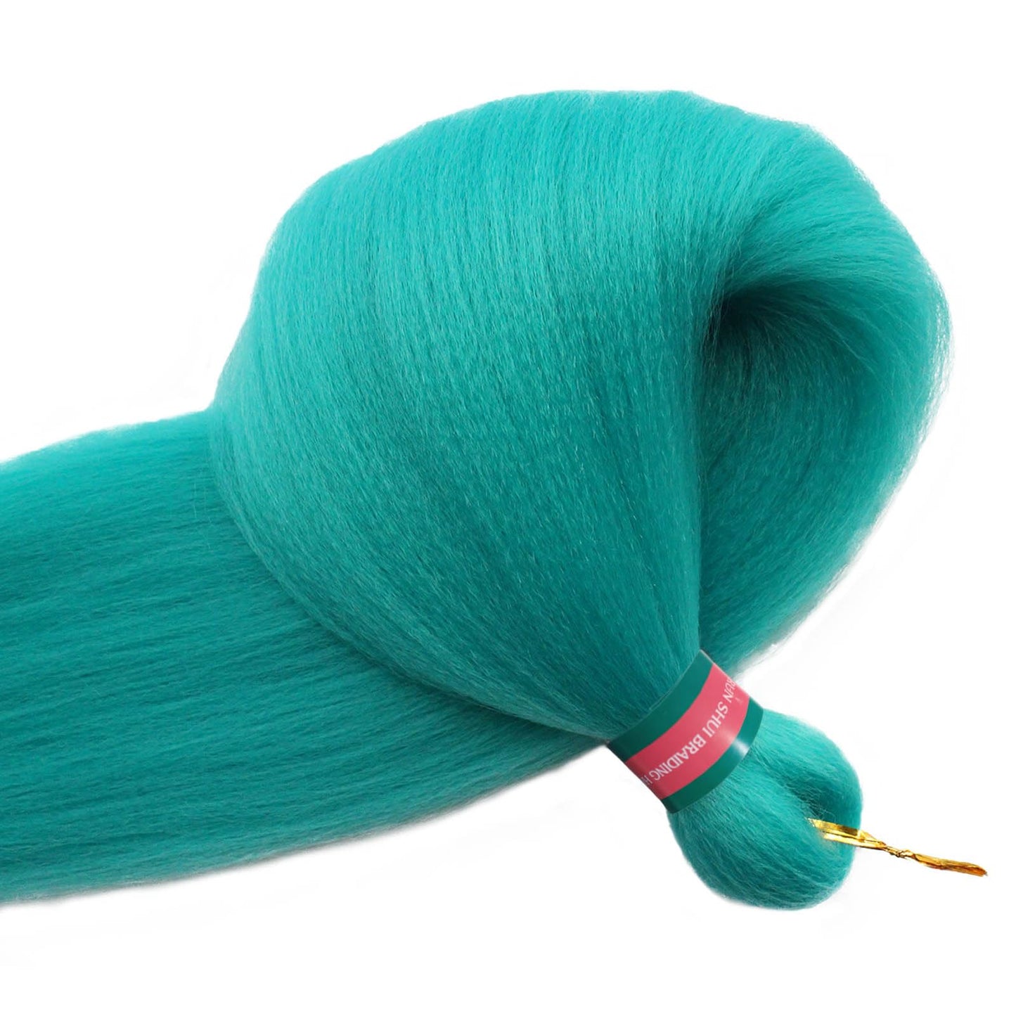 RUN SHUI Lake Green Pre stretched Braiding Hair 2 Packs Pre feathered Braid Hair Extensions 30 Inches Hair Braids