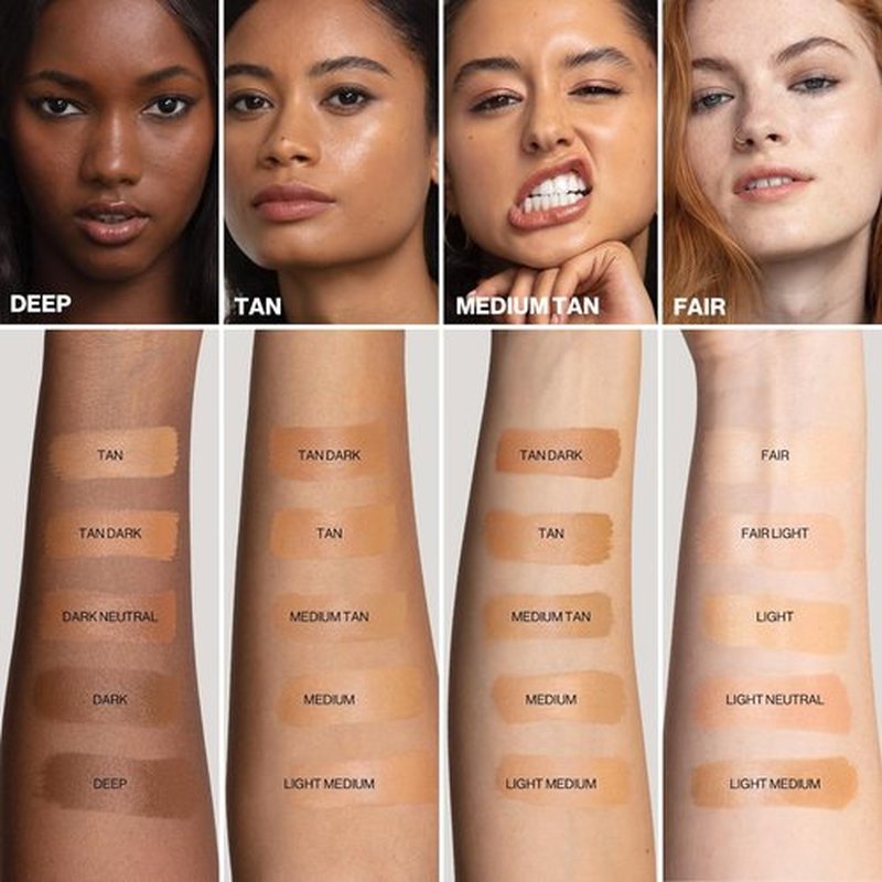 Smashbox Halo Healthy Glow All-In-One Tinted Moisturizer SPF 25 with Hyaluronic Acid, Light to Medium Coverage, Dewy Finish, Oil-free, Sweat and Humidity Resistant, 0.4 Fl Oz, Tan Dark