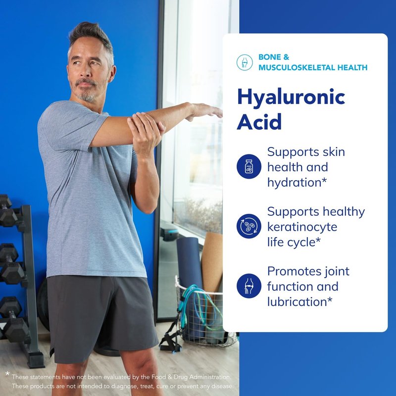 Pure Encapsulations Hyaluronic Acid - for Skin Hydration, Joint Lubrication & Joint Health* - Effective Absorption - Gluten Free - Vegan & Non-GMO - 60 Capsules