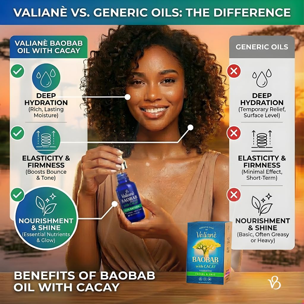VALIANÈ Gua Sha Oil Premium Hydrating Facial Serum with Baobab + Cacay - Face Moisturizer and Massage Glide for Hair, Beard, Scalp, Body and Nails - Fast Absorbing Natural Blend, 1 fl oz