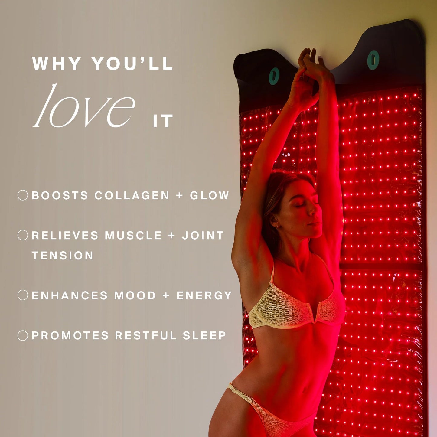 HigherDOSE Full Body Red Light Therapy Mat - Infrared Red Light Therapy Pad with 1,000 LEDs (660nm + 850nm) for Circulation, Recovery, Skin, Energy, Mood & At-Home Redlight Therapy for Body