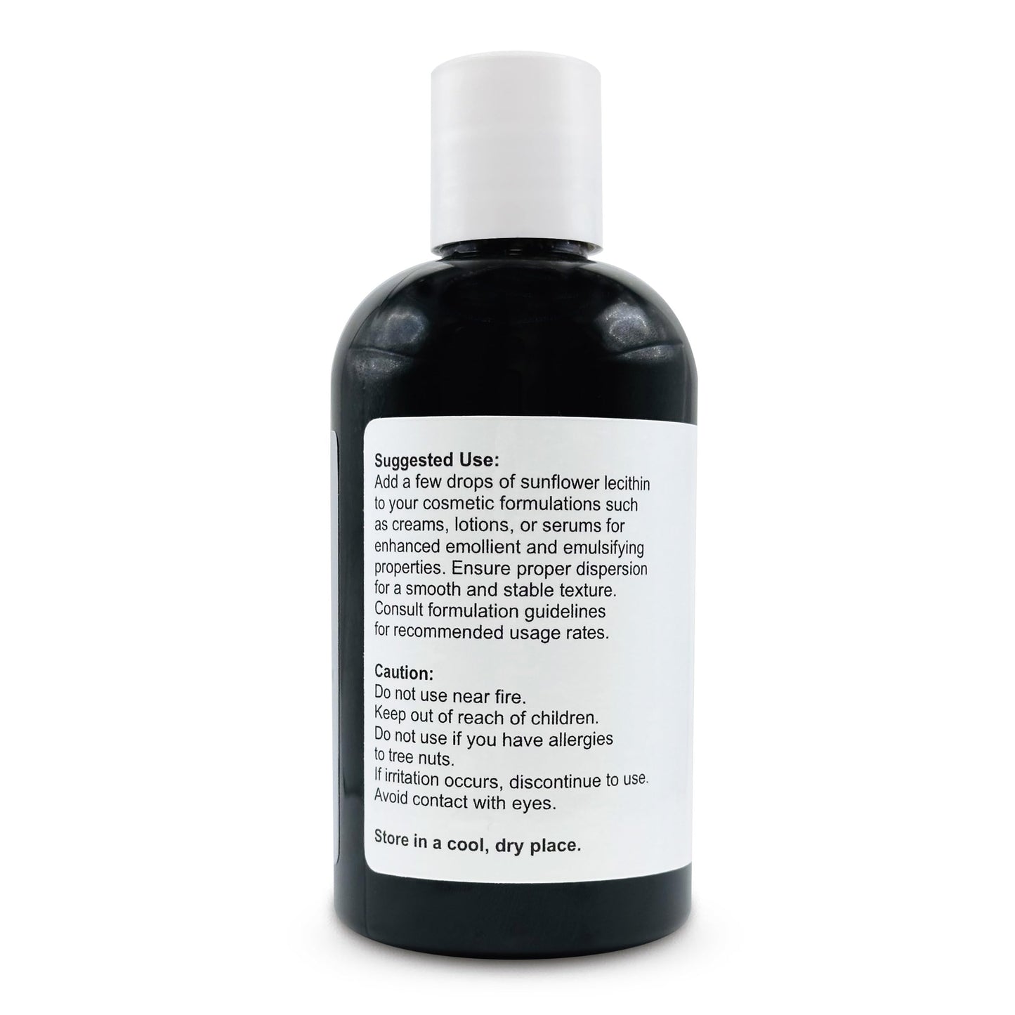 SUNFLOWER LECITHIN Liquid Oil | Cold Pressed Unrefined | USP Grade Unbleached 100% Pure Natural Sunflower Lecithin Oil | Skin Moisturizer, Soap Making, Lotion | 8 fl oz