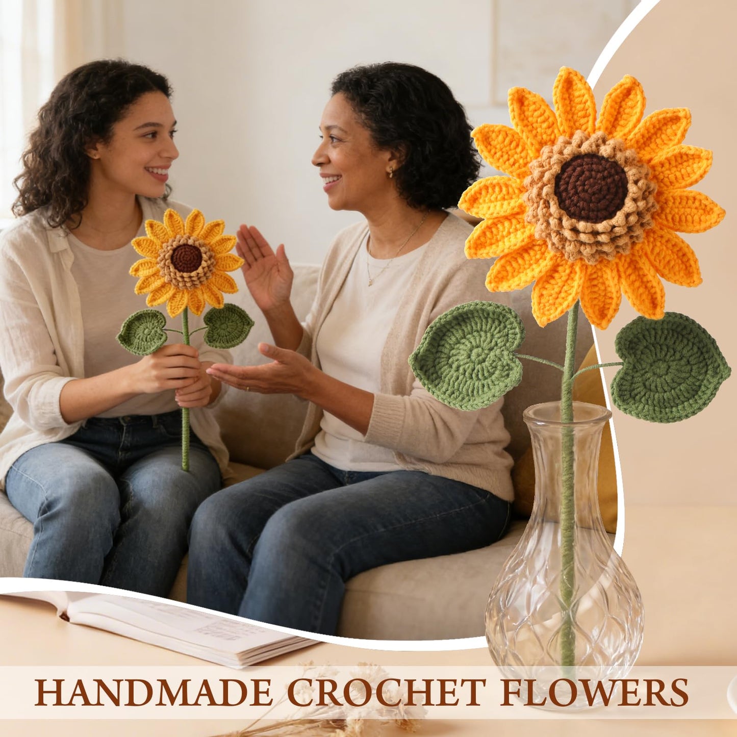Sunflower Birthday Gifts for Women, Care Package for Women, Birthday Box for Woman, Hug in A Box, Get Well Basket, Birthday Gift Set, Self Care Gift Basket for Mom Her Friend Sister Coworker