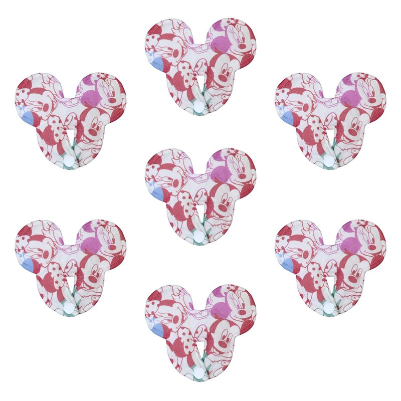 7 Pack Feeding Tube Pads G-Tube Pads Covers Mouse Ear Button Pads for G-Tube or J Tube Reusable and Comfort