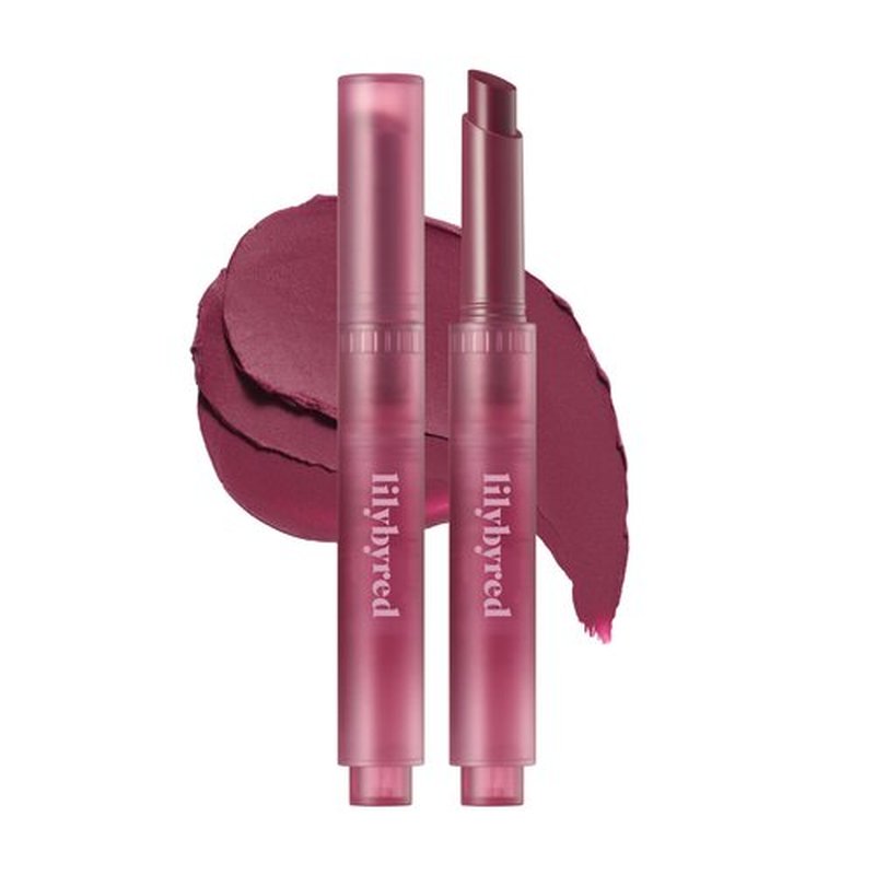 lilybyred Milky Blur Fondue Bar 1.9g - Multi-Use Blurring Balm Stick for Lips & Cheeks (06#Mulberry In Black Sugar, 1PC)