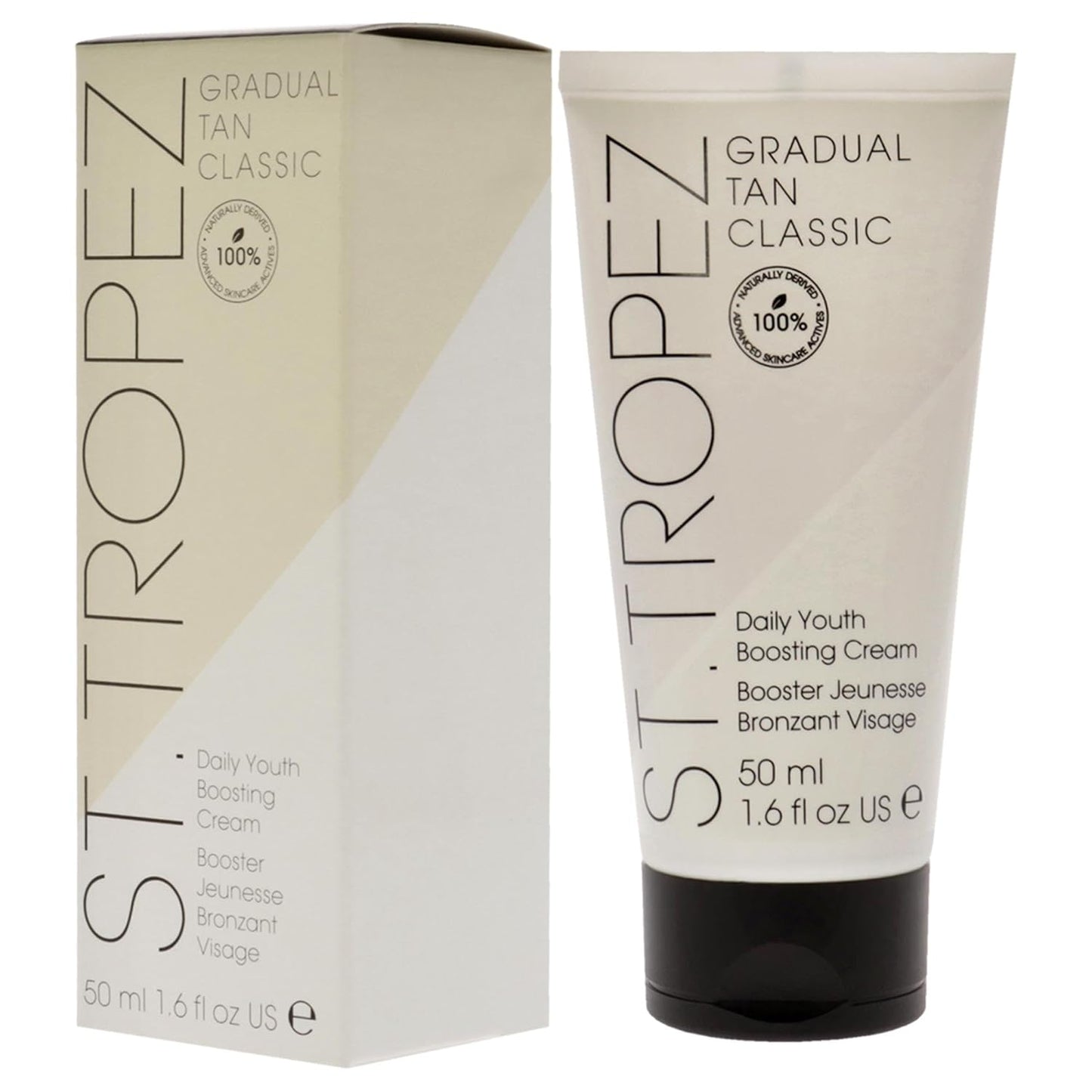 St.Tropez Gradual Tan Classic Daily Youth Boosting Cream, Hydrating Self Tan Face Cream, Vegan, Natural & Cruelty Free, 1.6 Fl Oz