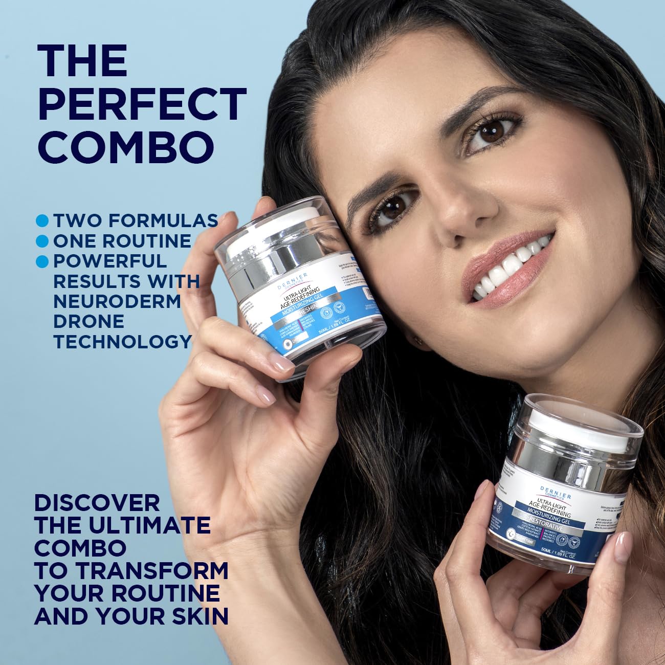 Dernier Overnight Face Gel, Hyaluronic Acid & Panthenol, Skin Repair
