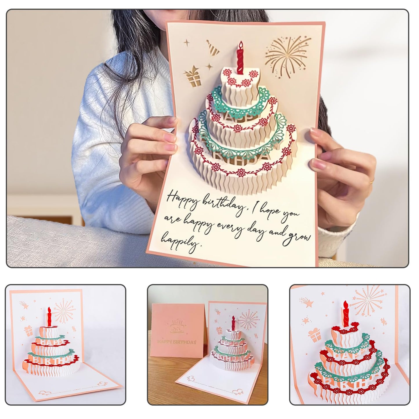 Juesly 11 Year Old Birthday Gifts for Girls - Socks for Girls with Pop Up Birthday Card, Presents for 11 Year Old