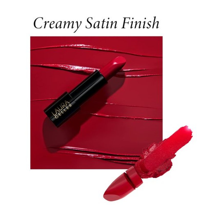 LAURA GELLER NEW YORK Modern Classic Lipstick - Red Radiance - Ultra-Rich Color - Luxurious and Lightweight - Cream Finish