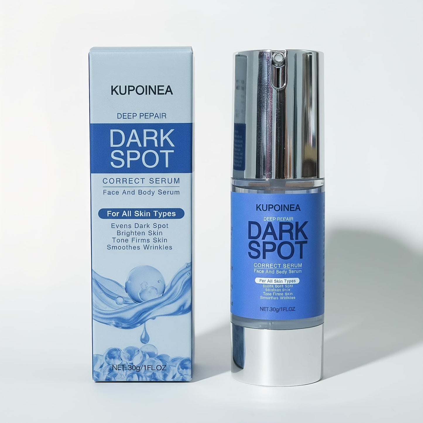 KUPOINEA Dark Spot Remover for Face and Body Serum: Advanced Formula Spot Corrector Cream with Niacinamide ，Age Spot Sun Spot Freckles Melasma Brown Spot - for Women and Men (1.0 Fl Oz) (2)