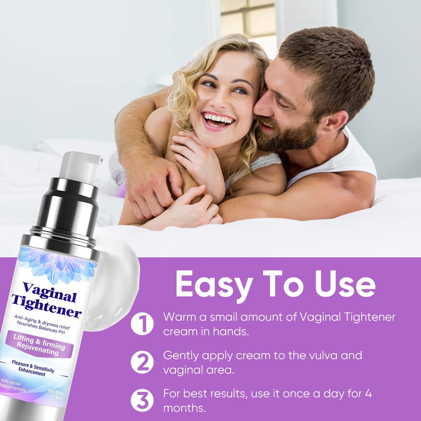 NaturePlus Tightening Cream 30ml, Gentle & Soft Hydrating Formula for Women, Daily Moisturizing Use