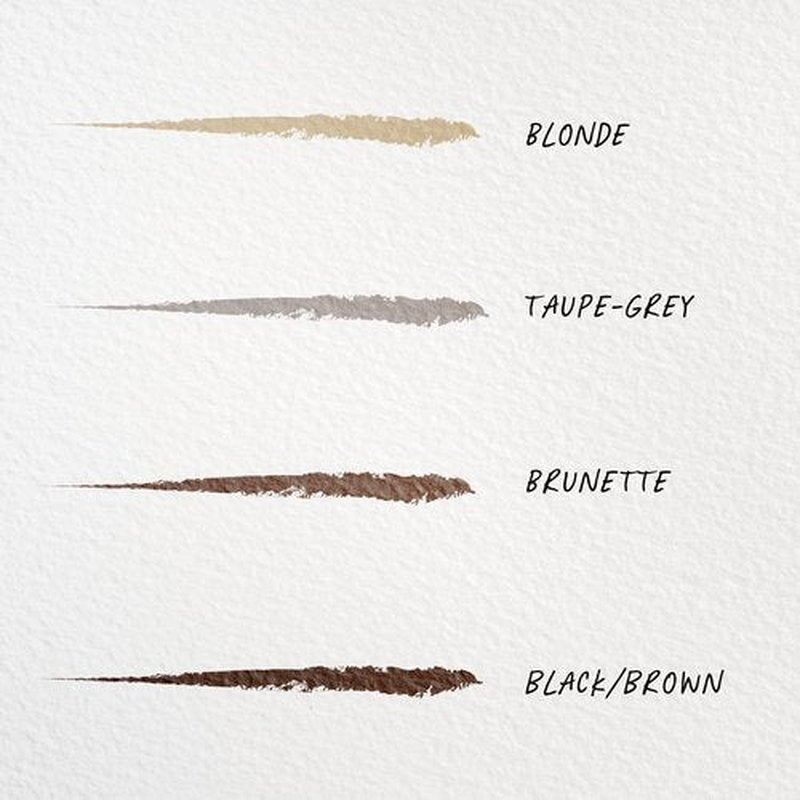 Wunderbrow Micro-Classic Brow Pencil, 2.5mm tip for precision filling, Sharpener Included, Vegan and Cruelty Free (Black/Brown)