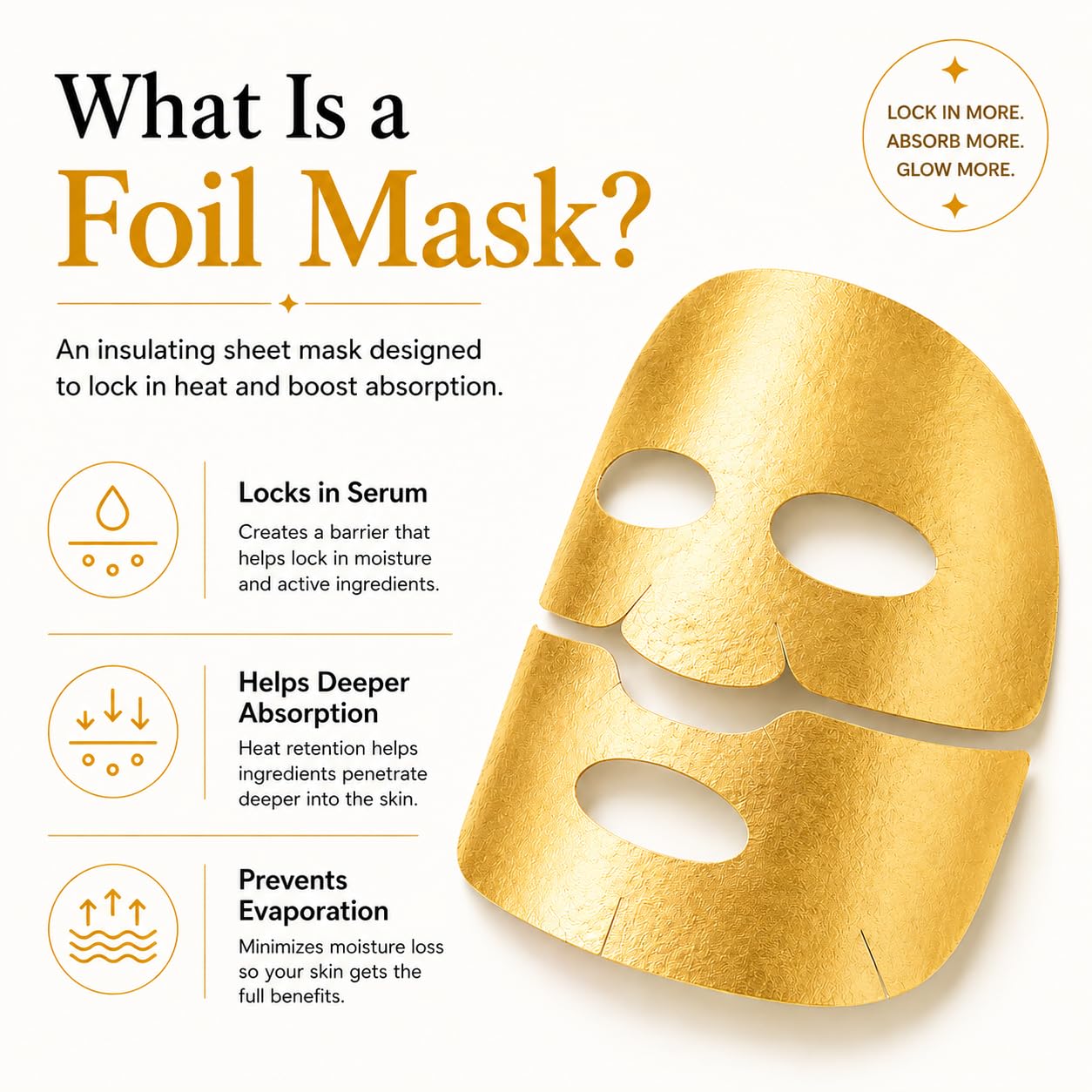 cocomintbeauty The Korean Foil Sheet Mask | Insulating Face Mask for Deep Absorption, NAD+, Collagen, PDRN, Firming, Elasticity, Moisturizing (30g x 4 sheets)