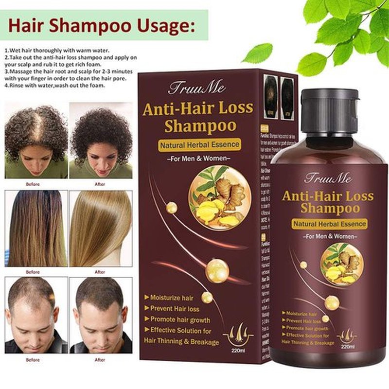 CIDBEST Hair Growth Shampoo - Anti-Thinning, Thickening Shampoo for Hair Loss & Grow Hair Fast for Men & Women, 220ML