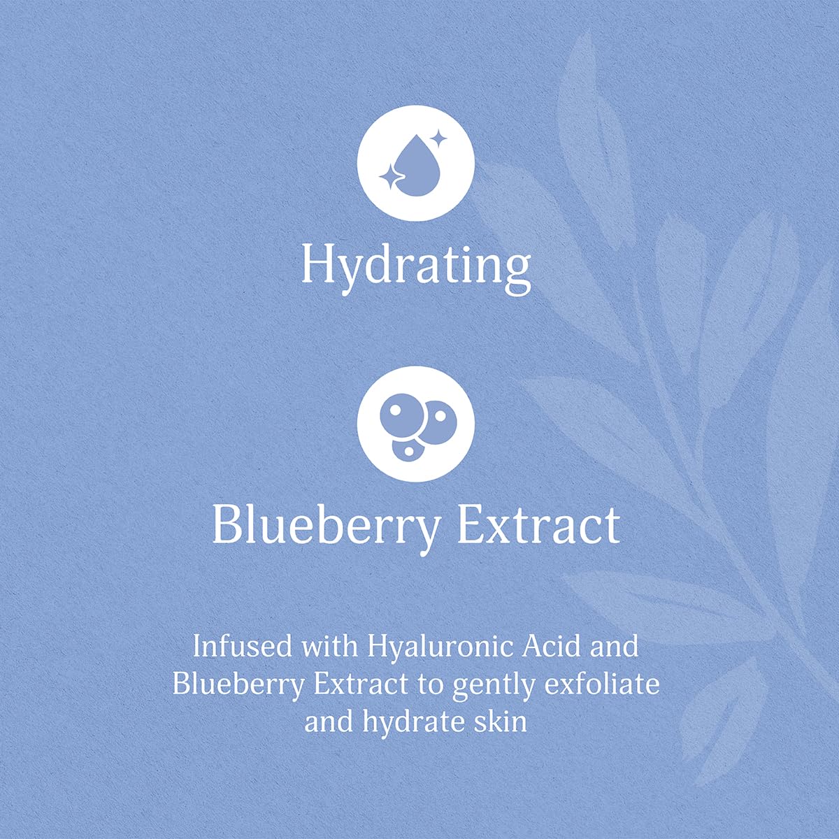 Nature Love Hydrating Facial Cleanser with Hyaluronic Acid & Blueberry Extract | Gently Exfoliates & Hydrates, (6 Fl Oz)