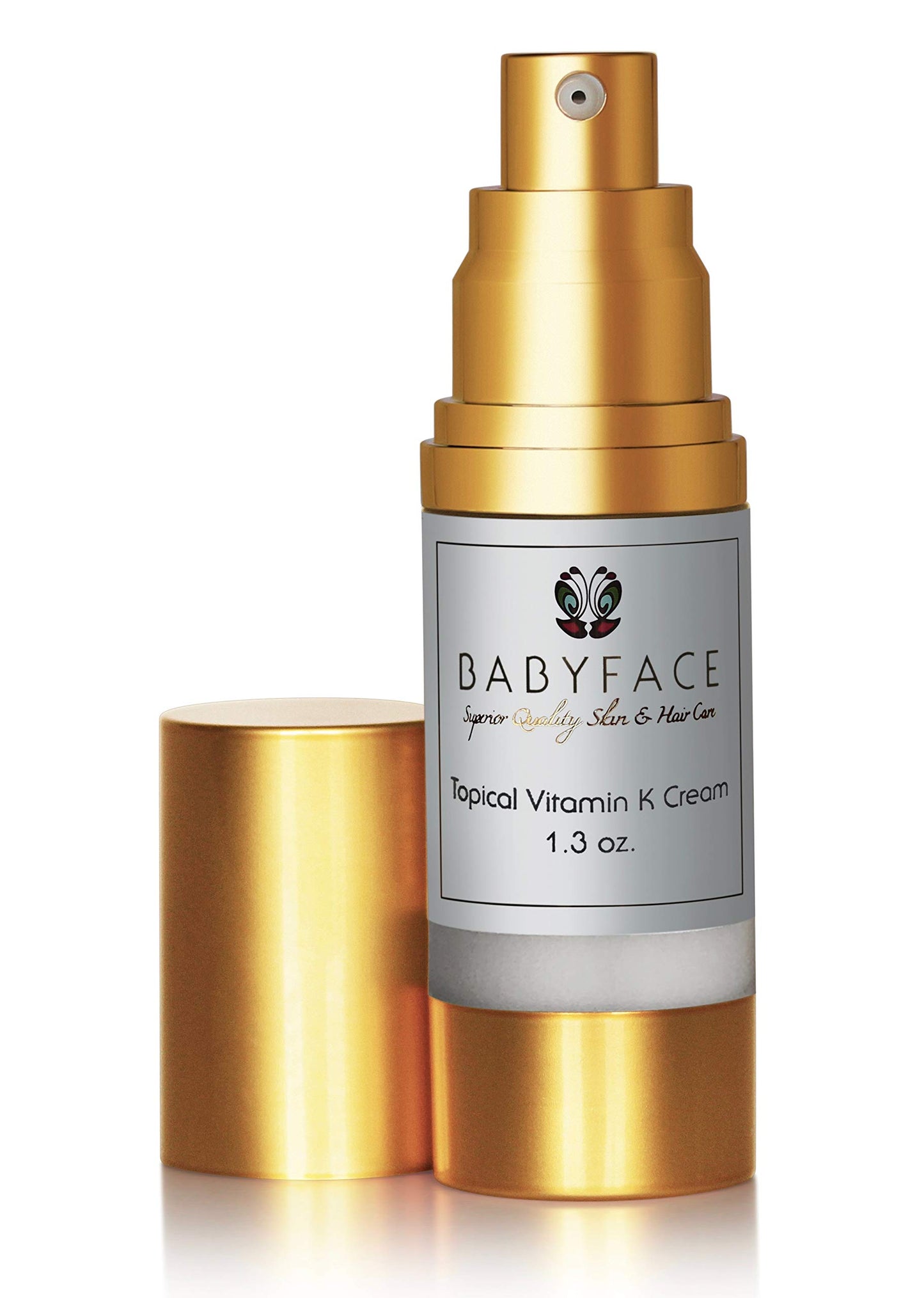 Babyface Extra-Strength Vitamin K Cream – Dark Circles, Bruise Healing, Redness Relief, and Even Skin Tone (1.3 oz)