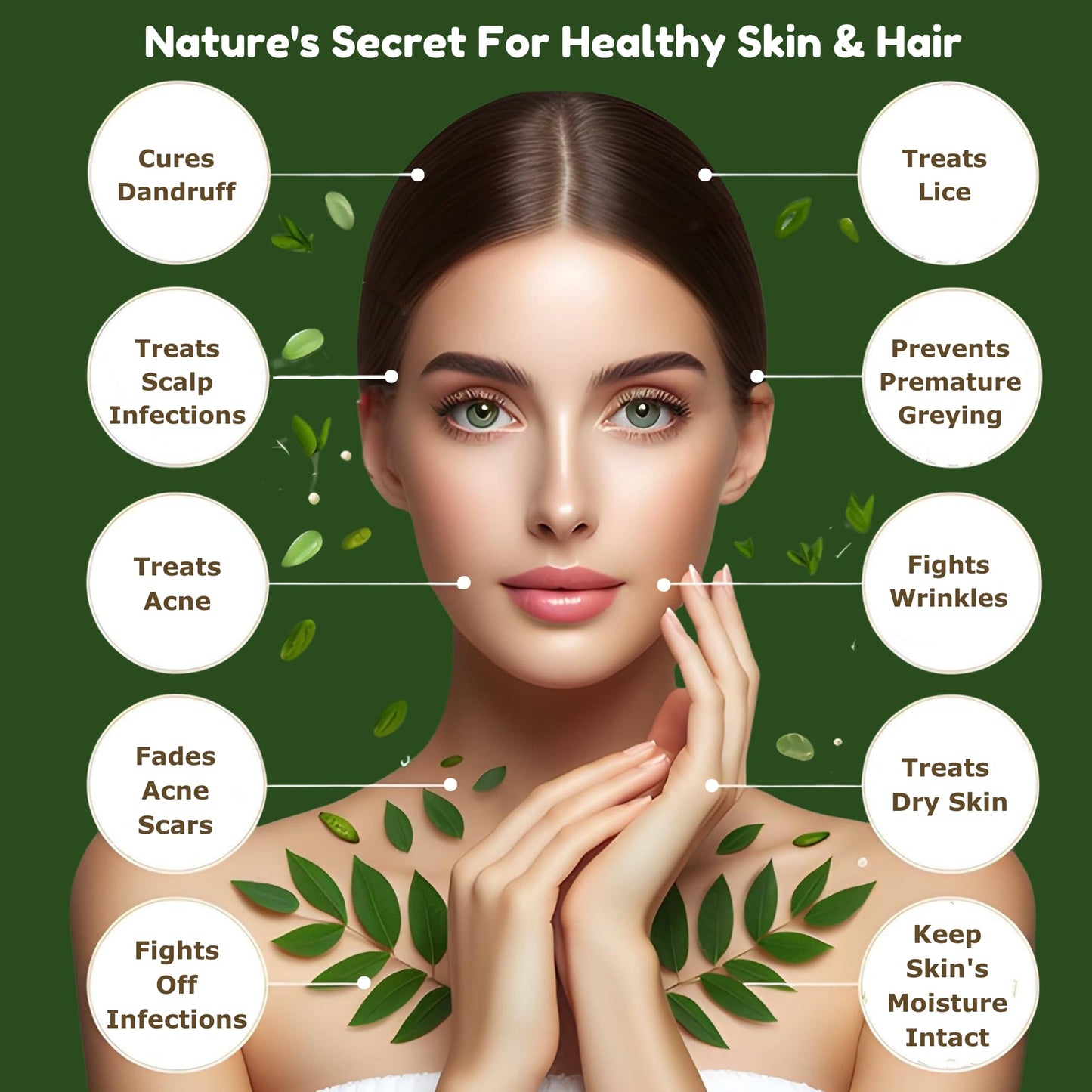 Organic 100% Cold Pressed Neem Oil (8 Fl Oz) - Pure Neem Oil for Hair, Skin, Nails, Pets, Indoor & Outdoor Plants & Garden - Unrefined, All Natural Concentrated, Multipurpose.