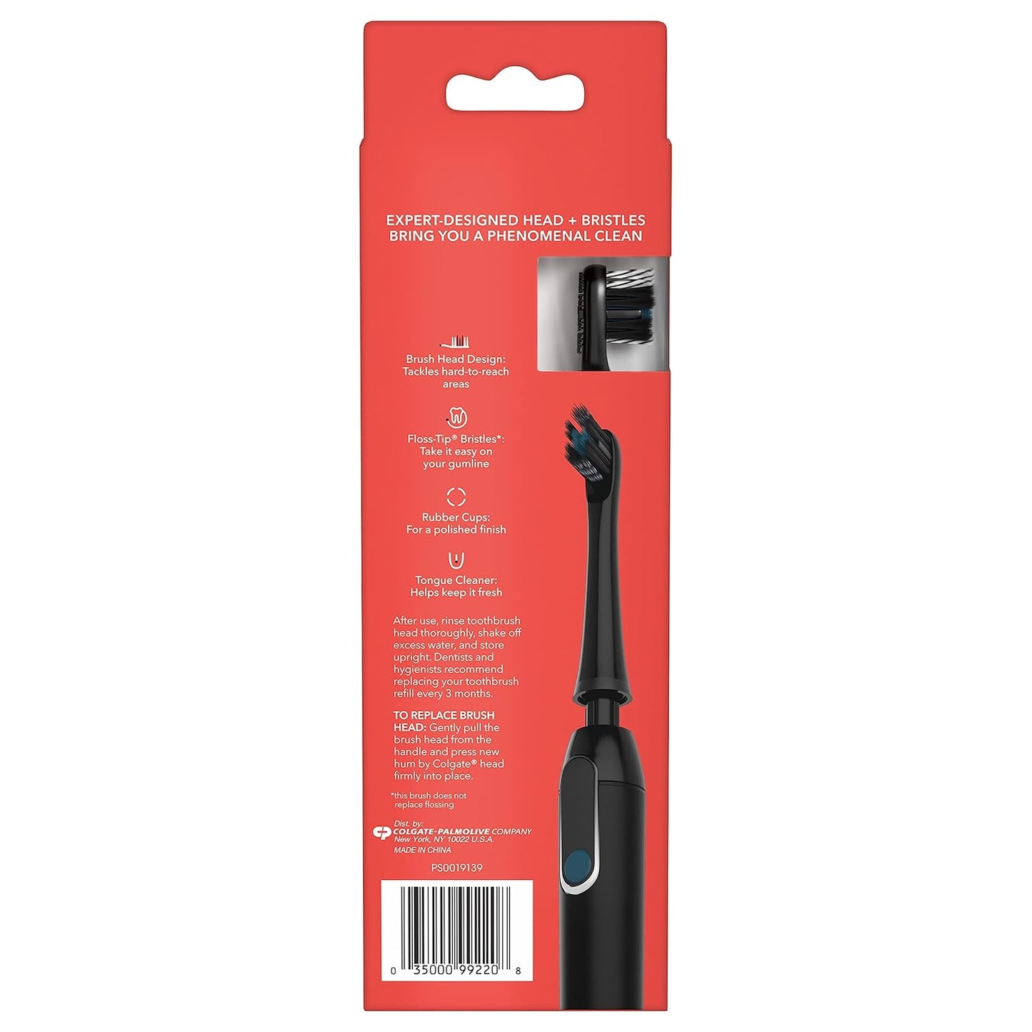 Colgate Hum Connected Smart Battery Toothbrush Refill Head, Blue, 2 Pack