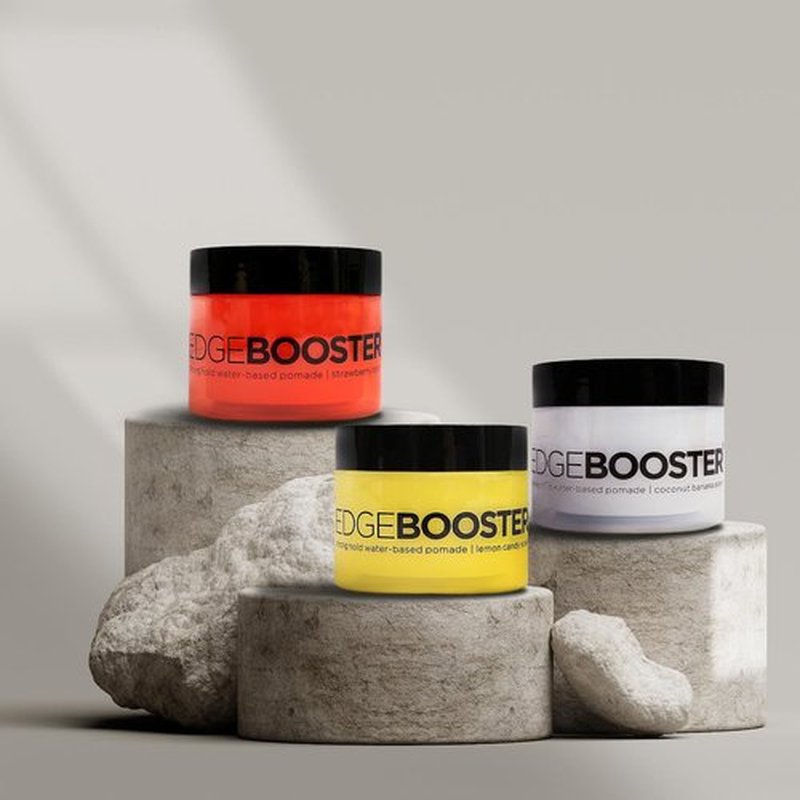 Style Factor EDGE BOOSTER Strong Hold Water-based Pomade 3.38 OZ [2 PACK] (LEMON CANDY)