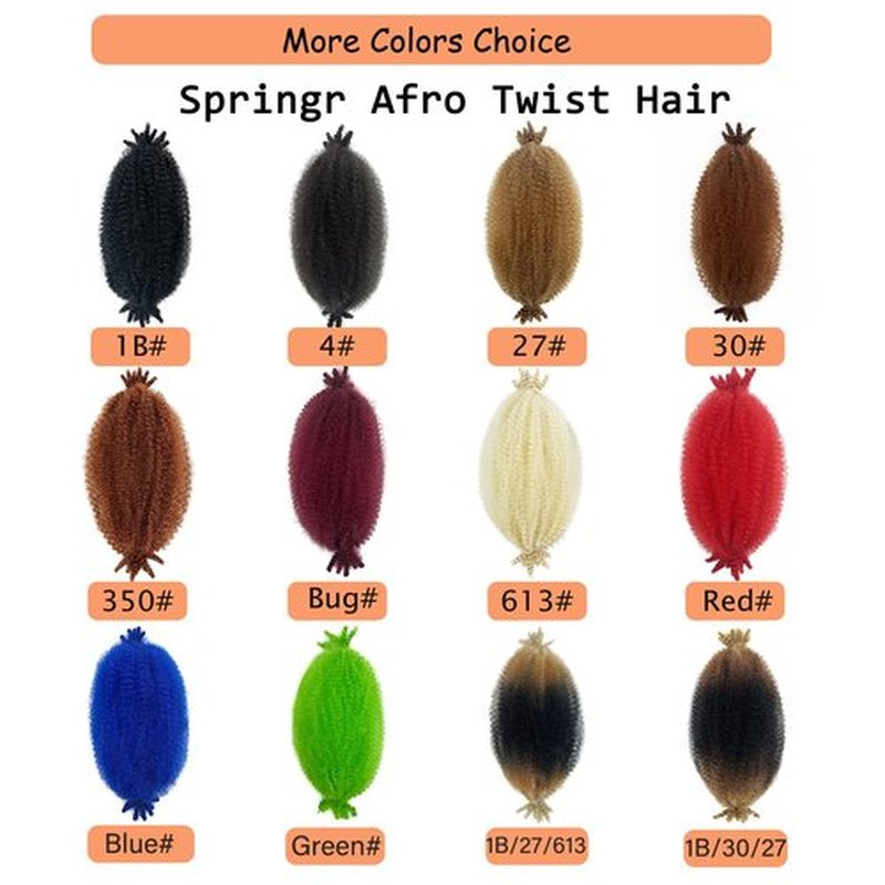 3 Packs Marley Twist Braiding Hair, 12 Inch Pre-Separated Springy Afro Twist Hair Kinky Twist Crochet Hair Braids for Distressed Soft Locs Spring Twist Hair for Women (12 Inch (Pack of 3), 1B)