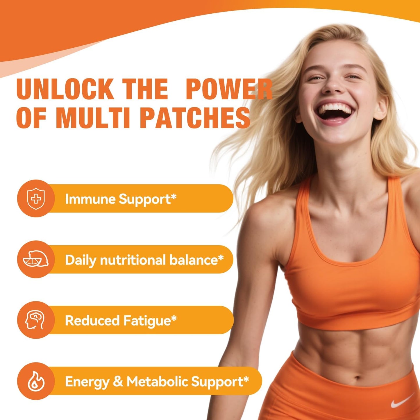 QualiLife Multi Plus Topical Patch for Women & Men, Essential Daily Healthy Patches with D3&K2 for Hours Release, 28 Nutrients with Iron Support, 30 Days Supply