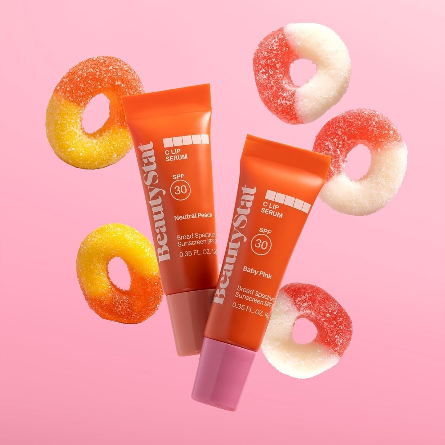 BeautyStat C Lip Serum - Hydrating Vitamin C Formula | Baby Pink Shade