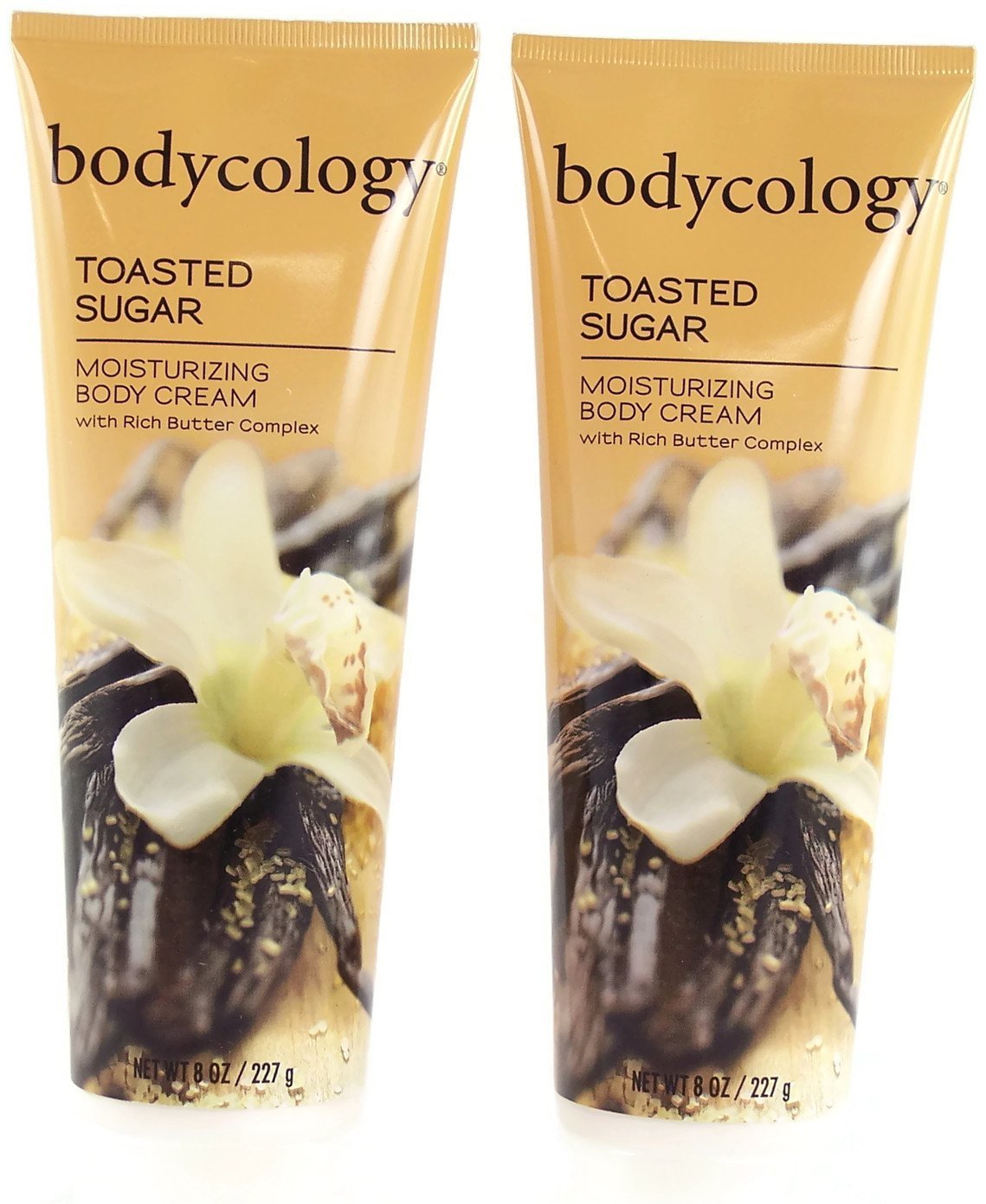 Bodycology Toasted Sugar Moisturizing Body Cream 8 Oz (Pack of 2)