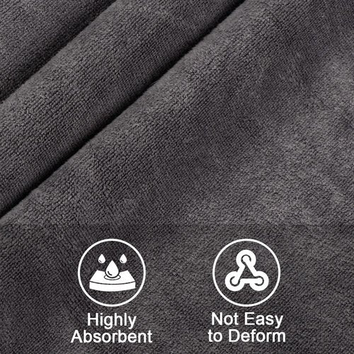 Orighty Bath Towels Pack of 2 - Soft Feel Grey Bath Towel Sets, Highly Absorbent Microfiber Towels for Body, Quick Drying, Microfiber Bath Towels for Sport, Yoga, SPA, Fitness, (27’’ x 54’’)
