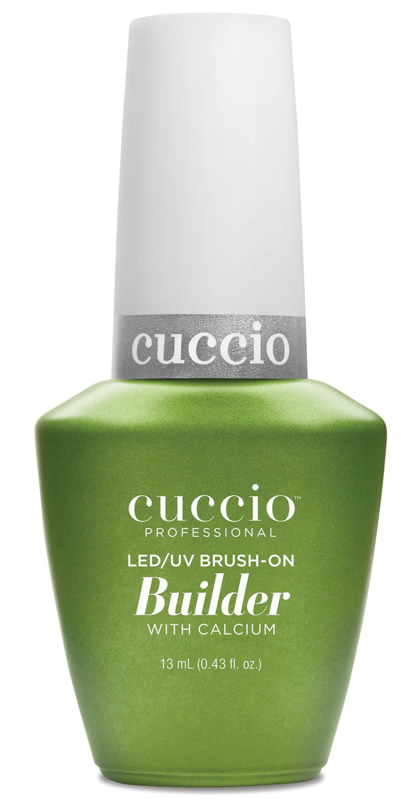 Cuccio Pro Brush-On Builder Gel with Calcium - LED and UV Self-Leveling Lightweight Formula - Soak-Off Gel with Hard Gel Strength - Chip-Resistant - Clear - 4 oz (118mL)