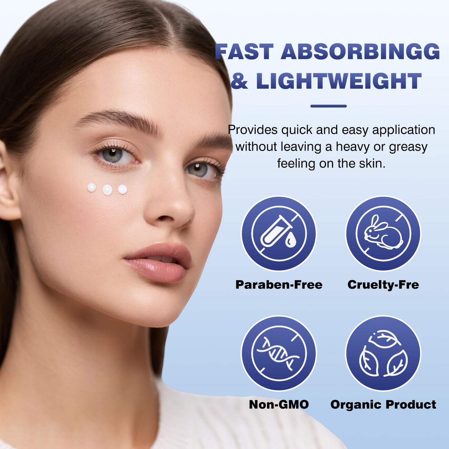 Caffeine Eye Cream, Under Eye Cream for Dark Circles and Puffiness, 5 in 1 with Retinol Niacinamide Hyaluronic Acid& Peptides - Eye Cream Anti Aging for Reduce Wrinkles, Puffiness and Bags Under Eyes