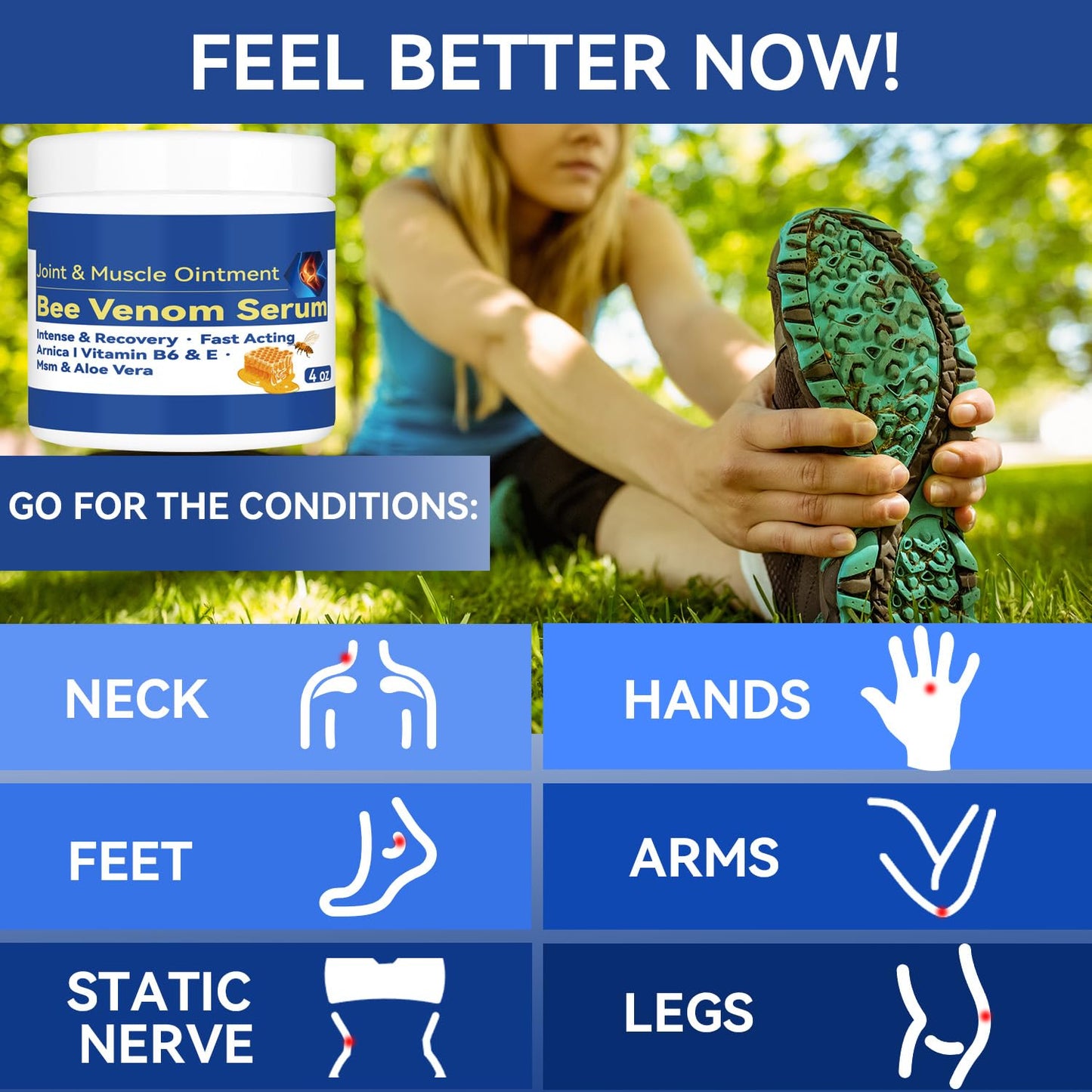 Cedonivor Bee Venom Joint and Bone Cream, Bee Venom Joint Relief Cream Joint Care for Knee, Neck, Back, Hands, Feet Moisturizer