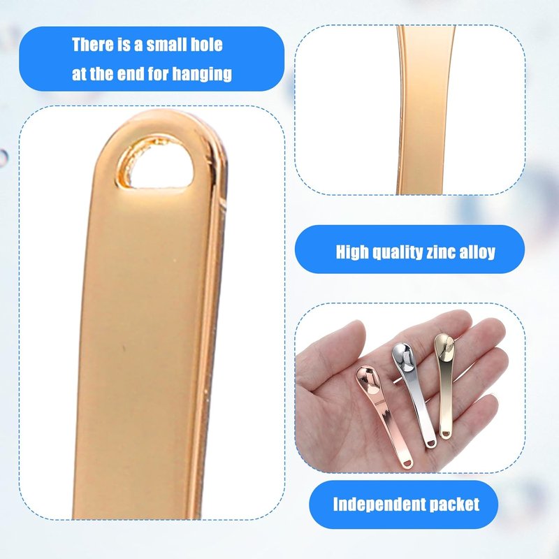 Mini Metal Makeup Spatula Set - 9 Pcs Reusable Applicators for Face Masks & Foundation | Cosmetic Spoon & Beauty Scoop