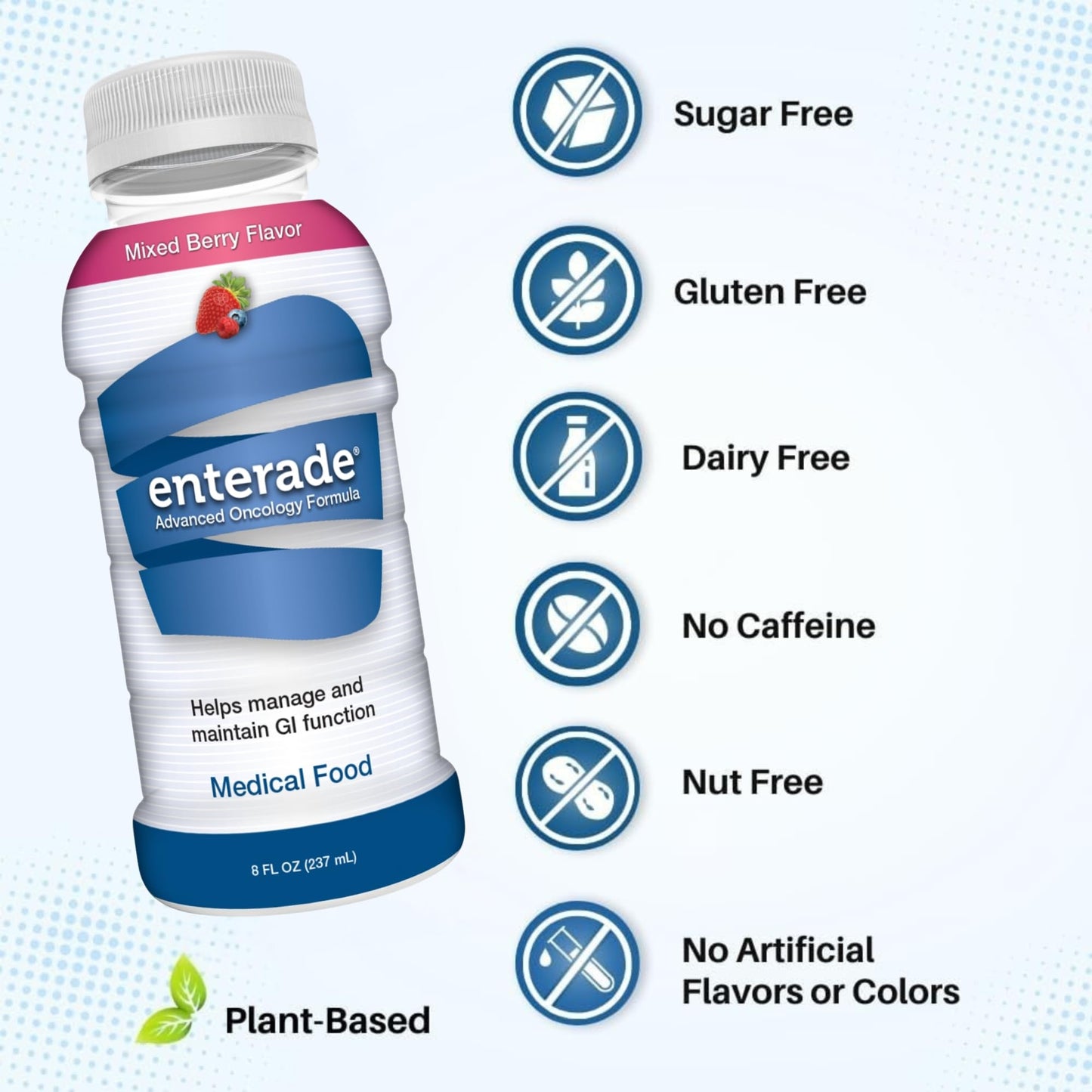 enterade Advanced Oncology, Mixed Berry, Liquid, 8 oz, 12 Bottles