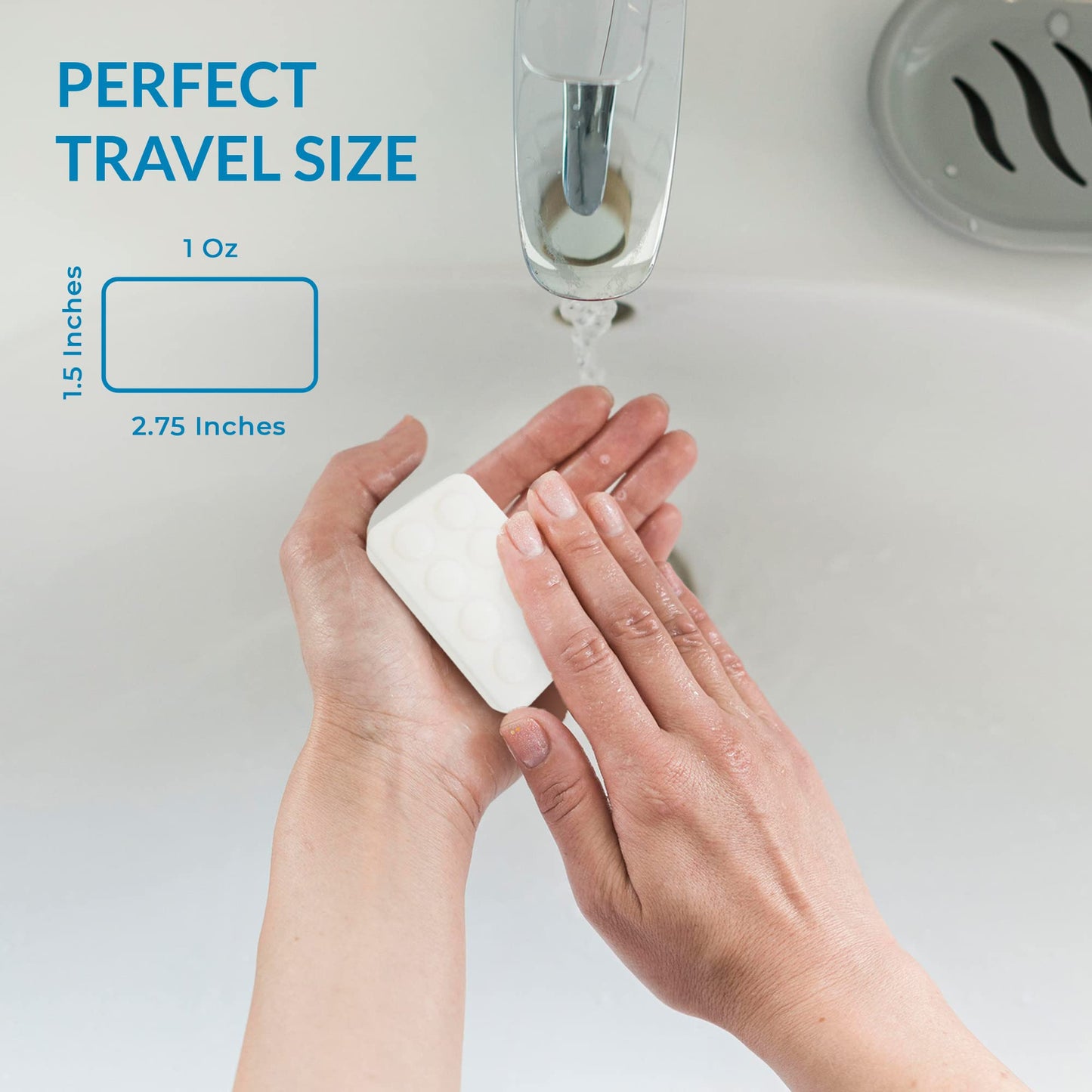 Travel Size Hotel Bar Soap 400 Count 1 oz Massage Bars Guest Amenities for Hotels Vacation Rentals and Short Term Rentals Paraben Free Fresh Scent Infused with Aloe and Olive Oil by H2O Therapy