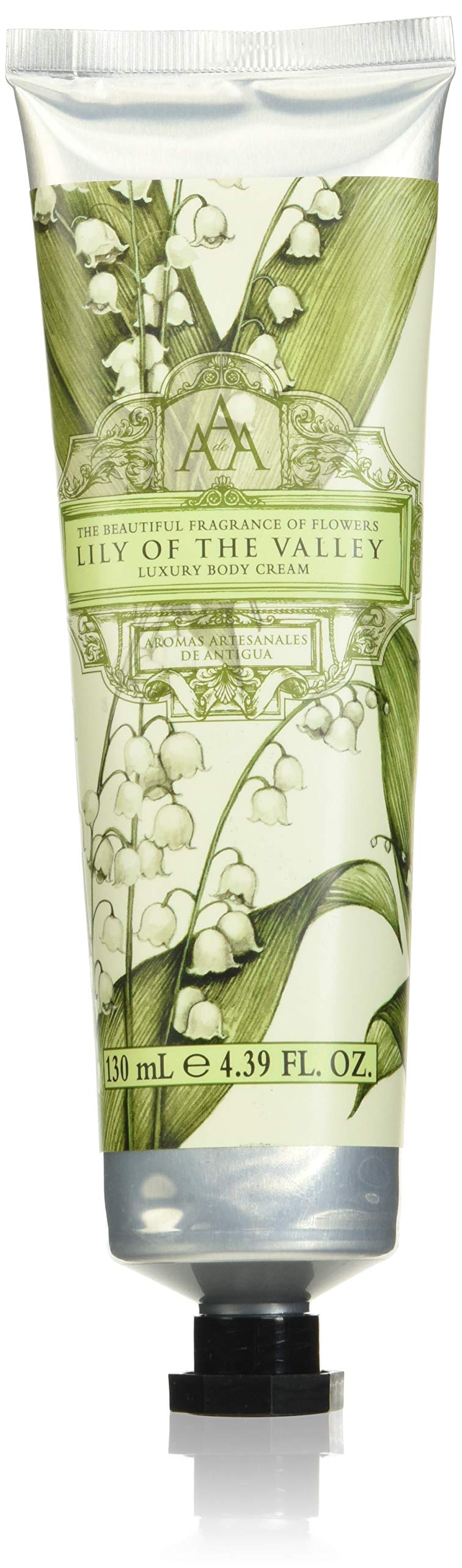 AAA by Somerset European Made Shea Butter Body Cream, Lily of the Valley, 2 Fl Oz