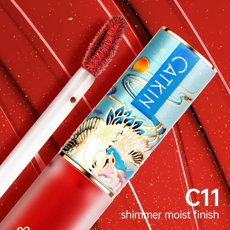 Catkin Shimmer Moisuture Liquid Lipstick Lip Gloss for Women Tinted High Pigmented, Waterproof Long Lasting Moisturizing Smooth Velvet Effect (C11)
