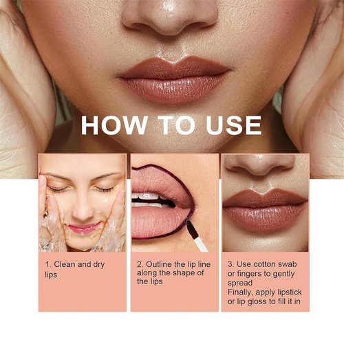 Rhycoma Veldoro Peelix Peel off Lip Liner, Veldoro Lip Liner Stain Peel off, Qorva Peel off Lip Liner Stain, Veldoro Lip Stain for Women, Matte Surface Waterproof (Style B, One Size)