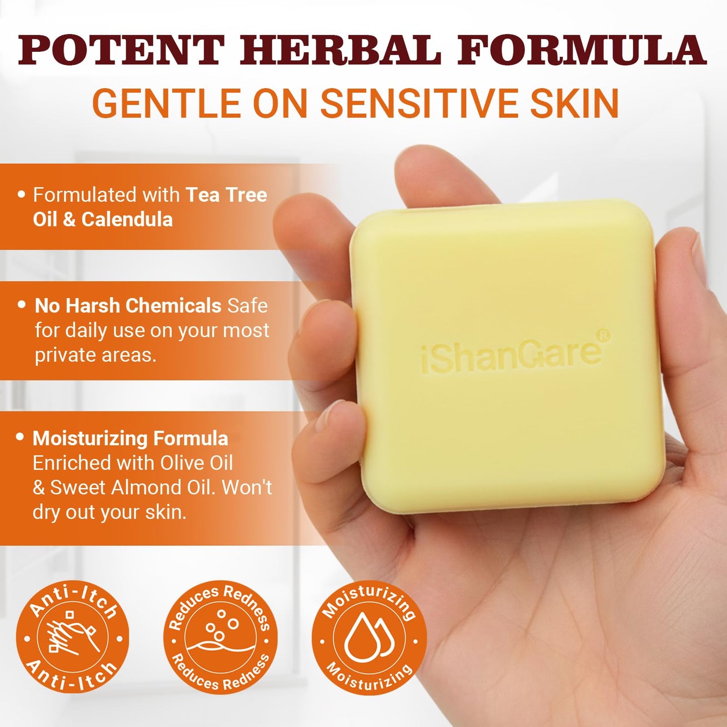 ishancare Balanitis Soap for Men 5.64oz