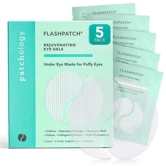 Patchology Under Eye Gel Patches - Soothing Natural Eye Masks for Puffy Eyes & Dark Circles | 5 Pairs