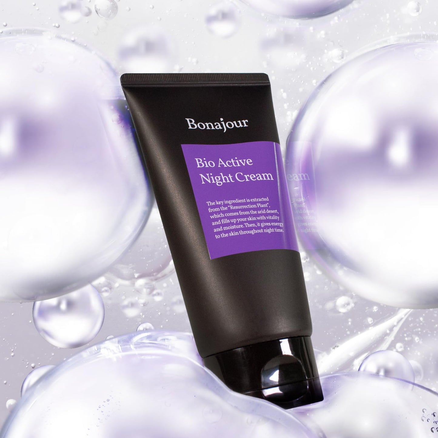 BONAJOUR] Vegan Resurrection Plant Aquaporin Water Sleeping Mask Natural Night Cream - Vegan Cosmetics, Renewal & moisturizing & nutrition Face Mask 2.8Fl.oz