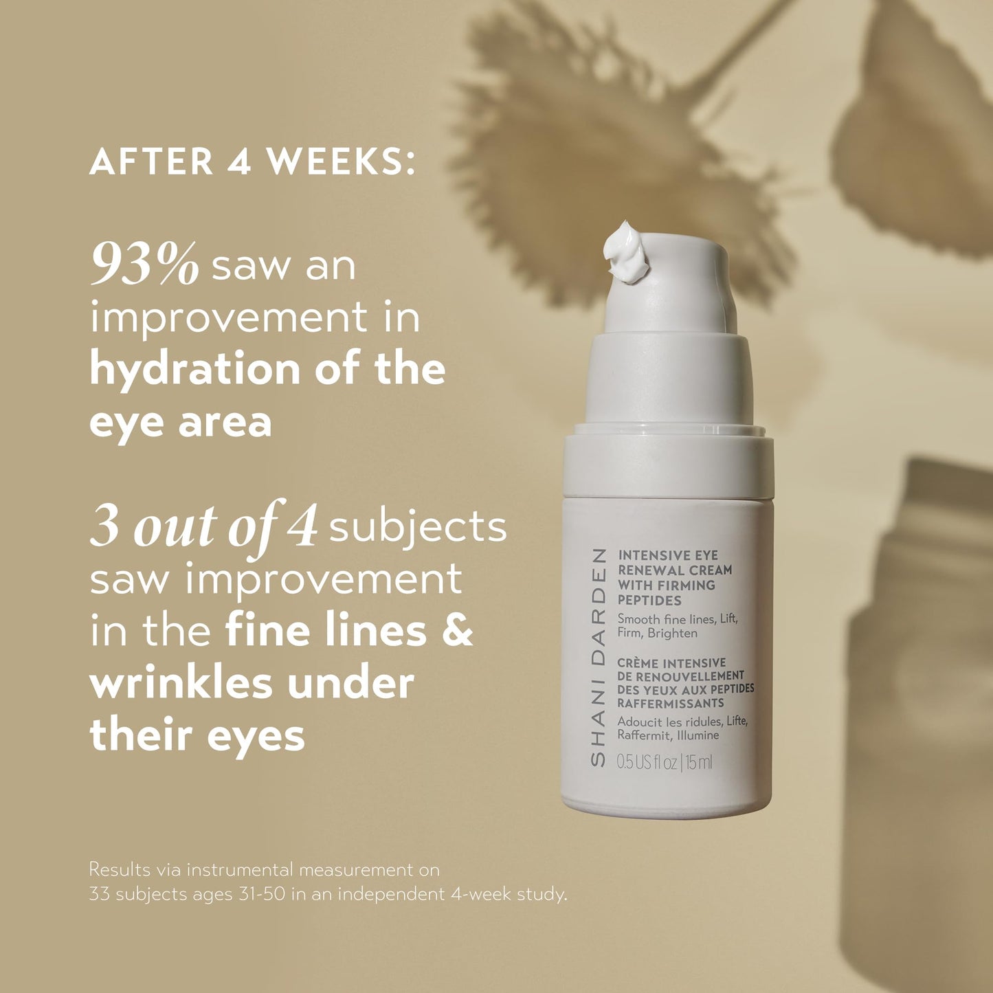 SHANI DARDEN Intensive Eye Renewal Cream, Hydrating Under Eye Cream for Dark Circles, Fine Lines, Wrinkles & Crows Feet with Niacinamide, Shea Butter & Ceramide, Crease-Free & Makeup-Ready, 0.50 fl oz