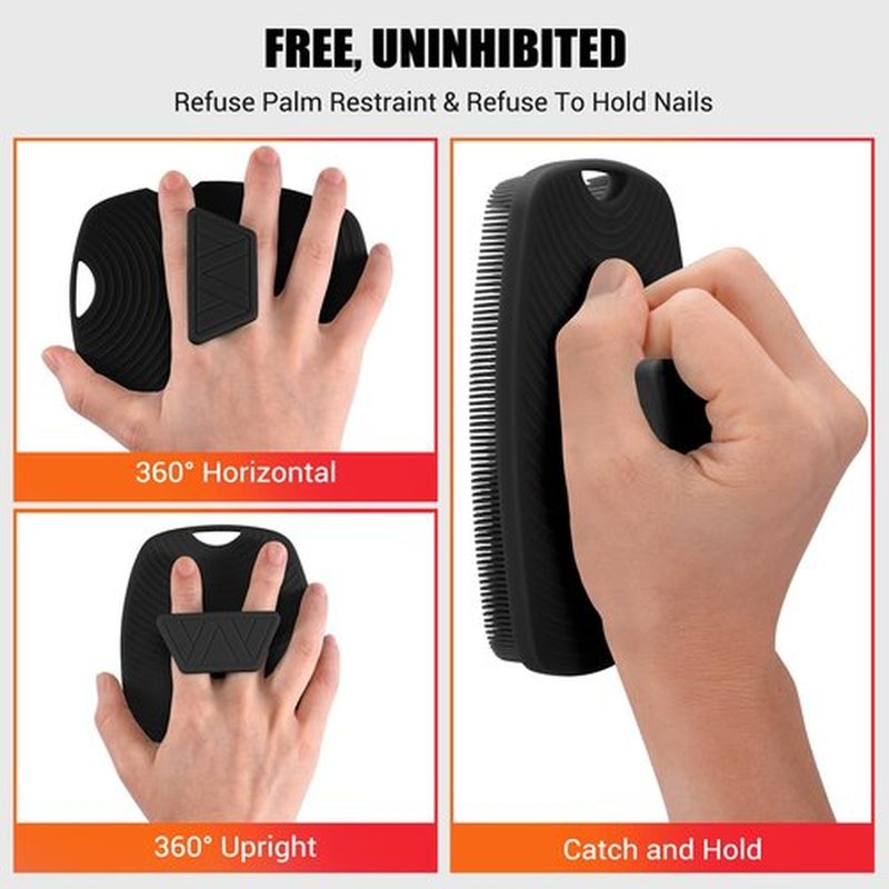 Zinc Infused - Silicone Body Scrubber,Exfoliating Body Scrubber for Sensitive Skin, Sustainable Shower Scrubber for Body, Body Scrubber for Shower and Body Care Routine - Black