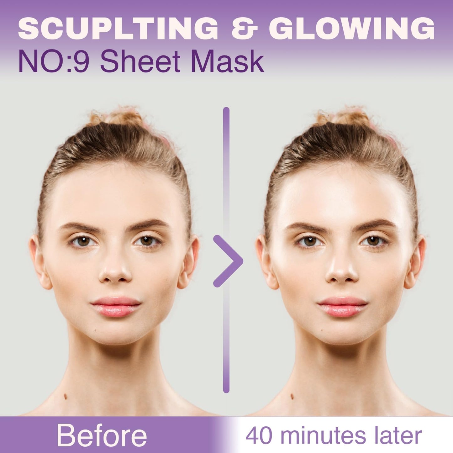 ARESSA SKYBDY BIO Lifting-Sil Full Face Mask | NAD+, NMN, Collagen & Peptides | Tightens Jawline & Neck | Reduces Wrinkles & Lines | Firming & Hydrating | 4 Sheets + Bonus Lifting Band