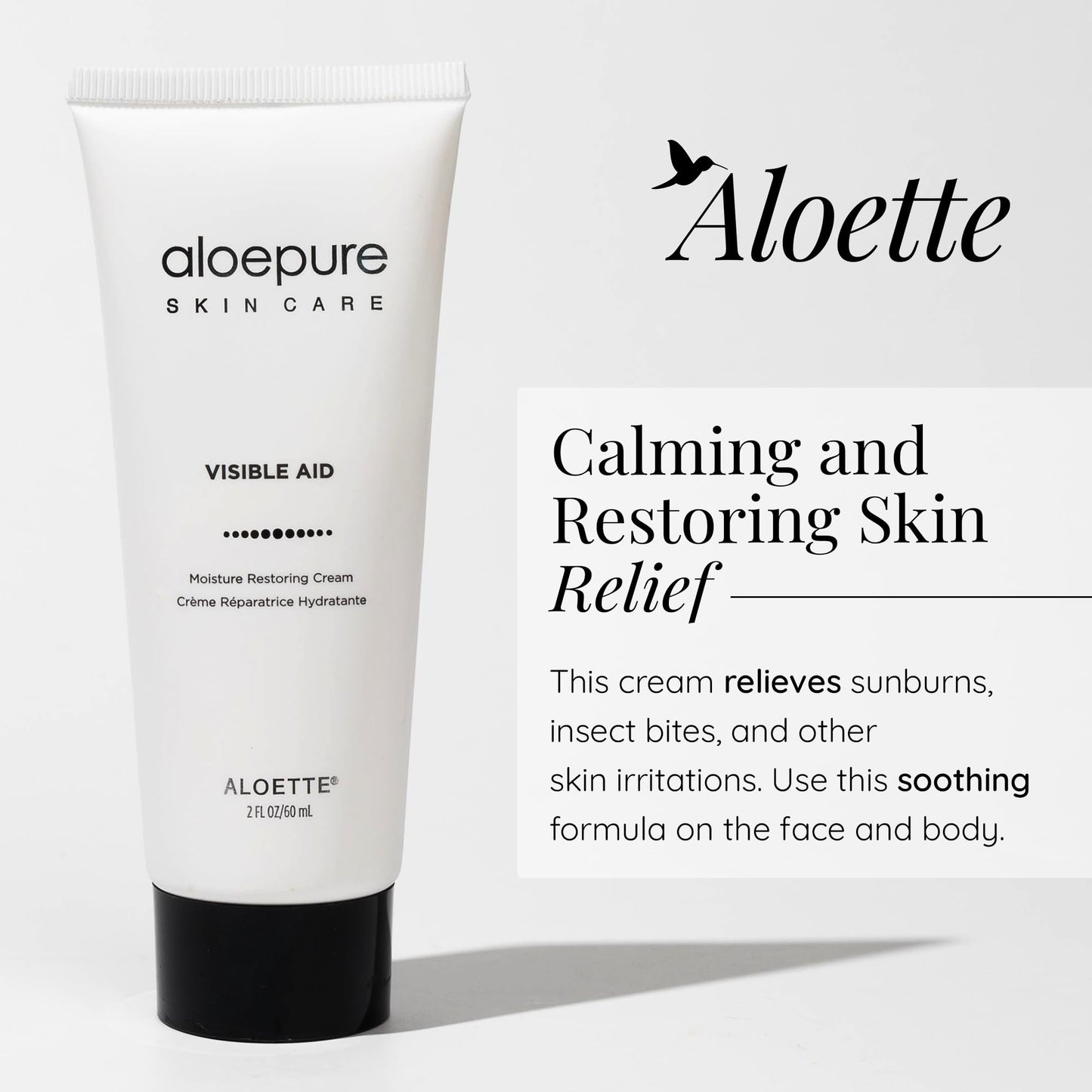 Aloette Moisturizer Face Cream - Daily Body & Facial Skin Care Products