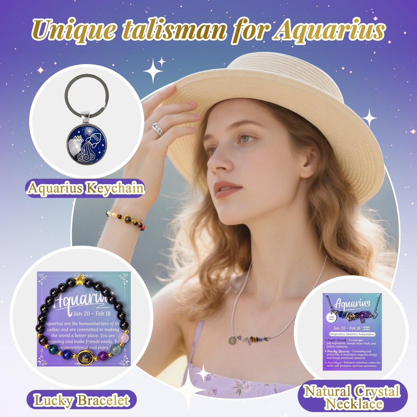 Virgo Birthday Gifts for Women Zodiac Gift Basket Sets for Best friend, Mom, Sister, Wife, Unique Birthday Gift Ideas for Women